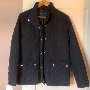 British Khaki quilted riding jacket